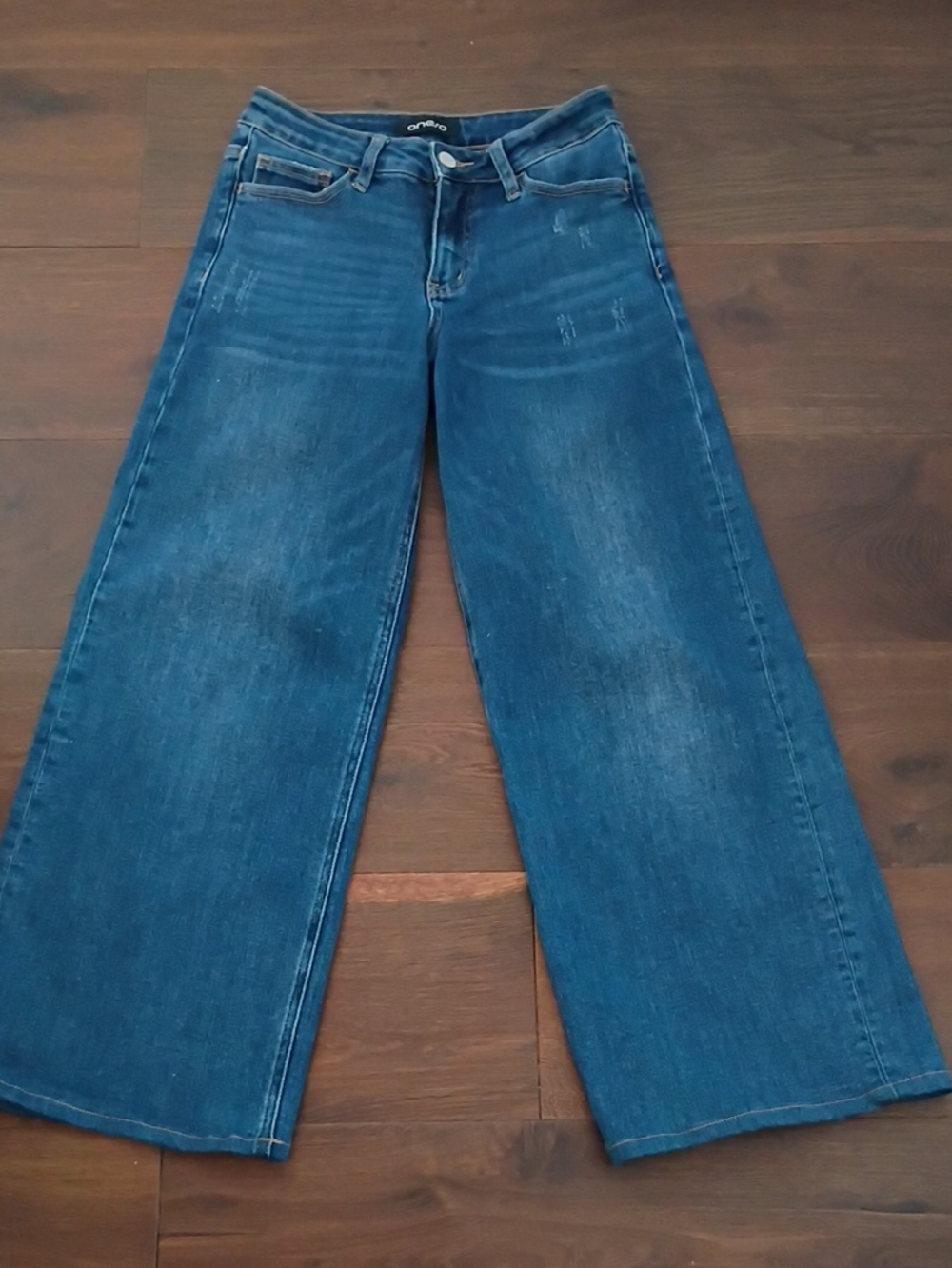 Oneso Women's Wide-Leg Stretch Blue  Jeans Size 26 - Picture 6 of 15